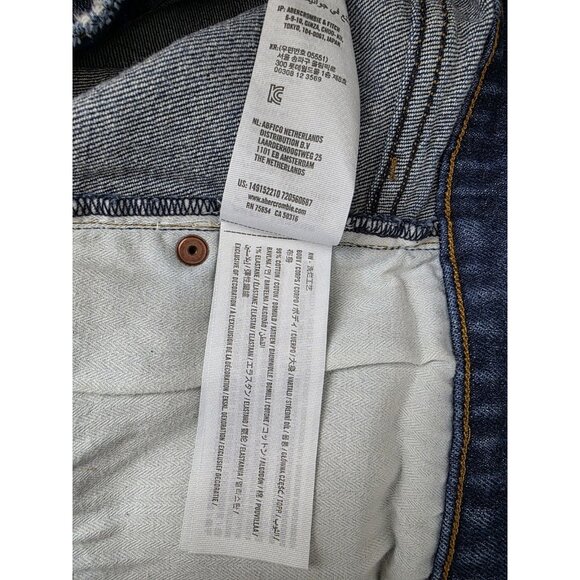 Abercrombie & Fitch Womens Jean Shorts Size 36 / 22 Mom Short High Rise Denim - Picture 8 of 9